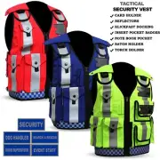 Security Vest Top Quality High Visibility Reflective Dog Handler Press No Batch