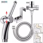 Pulverizador de bidé de mano Inodoro Shattaf Acero inoxidable Mujer Lavado SPA