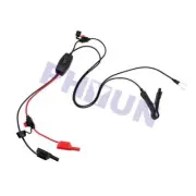 Car Power Drain Leakage Tester Tool Cable Line with U-shaped Battery Clamp