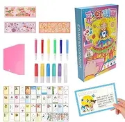 Scratching Art Painting | Handmade Postcards Scratch Painting Kit | Kids' Paper Craft Kits Scratch-Off Craft Painting Set for Home, School, and Traveling