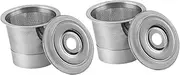 B Baosity 2Pcs Stainless Steel Espresso Pods Espresso Capsules Coffee Maker Tool