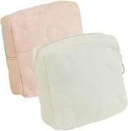 Healvian 2pcs Sanitary Napkin Storage Bag Multi-Function Small Bag Period Pad Bag Decorative Period Pouch Sanitary for Travel Lovely Coin Bags Tampon Pouch Bag for Tampon Portable Bag