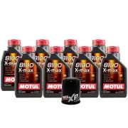8L Motul 8100 X-MAX 0W40 Wix XP Filter Motor Oil Change Kit API SN (for: Honda)