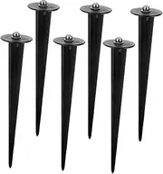 Kisangel Sturdy Yard Stakes for Christmas Lights Replacement Stakes for Garden Lights Made of Aluminum