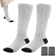 [Generic] Battery Operated Socks - Cycling Foot Warmer,Winter Warm Thermal Socks, Outdoor Warm Socks, Washable, Breathable for Extreme Cold Weather, Hiking, Dog Walking