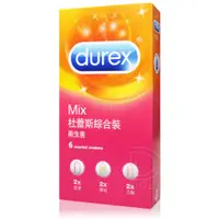 在飛比找蝦皮商城優惠-杜蕾斯 綜合裝 6入 Durex衛生套 (螺紋x2 凸點x2