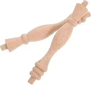 JOINPAYA 2pcs Unfinished Wood for Crafts Solid Wood Balusters for Staircase Decorative Railing Furniture Projects for Home Bar Cabinets and Rustic Decor