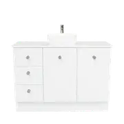 New England Joinery 1200mm Diadem Centre Basin SilkSurface Top Floorstanding Vanity
