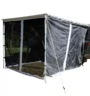 Drivetech 4X4 Awning Mesh Kit 2 x 2.5m Mosquito Fly Protection Shelter Tent