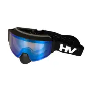 HeatVue HeatWave Heated Snowmobile Goggle - Black (Revo Blue/Yellow Tint)