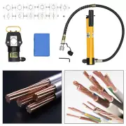 20 Ton Hydraulic Crimper Crimping Tool Cable Wire Hose Lug Terminal+12 Dies Set