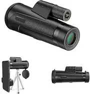 Cosmic Scope Monocular, Handheld Pocket Telescope Night Vision for Smartphone, Waterproof Processional Monoculars Binoculars for Adult Stargazing with Optics Large Eyepiece Little Surprise