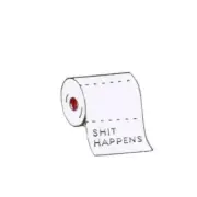 Shit Happens Enamel Pin Badge Gift Brooch