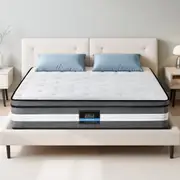 Giselle 30cm Mattress 3-Zone Pocket Spring Euro Top Gel Memory Foam Double