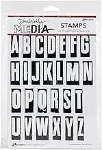 Dina Wakley Media DINA WAKLEY Cling ST BLK, Block Alphas