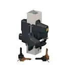 Keystone Black KLADV-M2-BK Gate Latch Weatherable Metal 2 Sided 1 Million Cycle