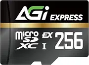 AGI TF 338 Micro SDXC Express 256GB UHS-I U3 V30 C10 R/W up to 800/700 MB/s AGI256GE1TF338-CB MM10482