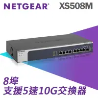 在飛比找momo購物網優惠-【NETGEAR】8埠 Gigabit 10G 無網管 金屬