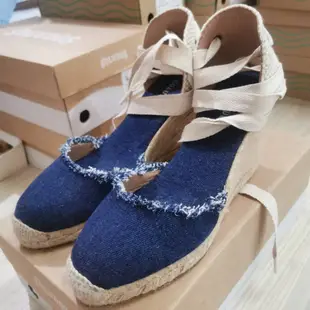 現貨特價 US7/US8 美國 Soludos 坡跟 草編鞋  懶人鞋 展示福利出清