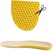 DEARMAMY 2Pair Winter Warm Insoles Thickened Plush Breathable Shoe Pads for Casual Shoes Boots for Sports Everyday Use