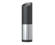 Electric Gravity Salt and Pepper Grinder, Automatic Pepper Mill with Adjustable Coarseness - Silver Knight Pepper Grinder [Battery Type]