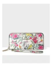 [Madison Accessories] Harlow Zip Around Clutch Wallet With Detachable Wrist Strap in Multi