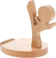POPETPOP Mobile Phone Stand Desk Holder Wooden Cell Phone Stand for Boys and Girls Families