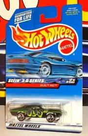 Hot Wheels 2000 Seein' 3-D Series #12 Olds 442 Mtflk Green w/ 3SPs