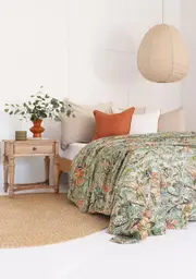 Kantha Quilt Indian Quilt Block Print Quilt Bedspread Bohemian Boho Cotton Throw Quilt Handmade Blanket Doona King Size 037