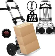 Carretilla de mano plegable con capacidad de 330 libras carrito de aluminio.2024