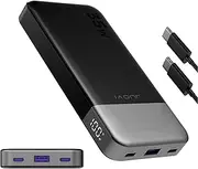 JUOVI 10000mAh Portable Power Bank, 35W Fast Charging Powerbank with LED Display, USB C Powerbanks & Travel-Friendly Battery Pack, Portable Phone Charger for iPhone, iPad, Samsung, Android & More