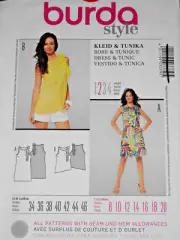 Dress Tunic Size8-20 Burda 7379 Sewing Pattern