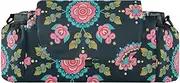 miaozhen Trendy Rose Floral Colorful Peach Boho stroller parent organizer stroller diaper caddy purse carrito para accesorios para