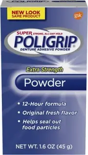 Denture Adhesive Powder Extra Strength Container, 1.6 Ounce | FREE SHIPPING AU