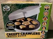 Cucina Pro 1221 Creepy Crawlers Mini Waffle Maker 7 Different 3D Shaped Critter