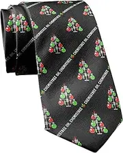 [Crazy Dog T-shirts] Chemistree Necktie Funny Science Teacher Chemistry Christmas Holiday Party Novelty Tie