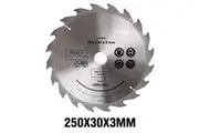 10X250MM Circular Saw Blade 20T Disc Saw Blade Wood Timber Cutting 30/20/16mm Bore
