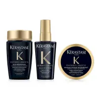 在飛比找PChome24h購物優惠-Kerastase 巴黎卡詩 黑鑽極萃逆時菁華旅行組