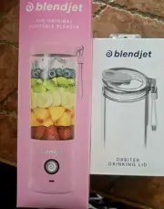 BLENDJET NEW IN BOX PINK PORTABLE BLENDER WITH FREE ORBITER DRINKING LID