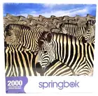 Springbok 2,000 Pieces Zebra Herd Jigsaw Puzzle 34" x 42.5" FACTORY SEALED BOX