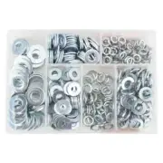 320PC Everbilt Zinc-Plated Flat and Lock Assorted Screws/Bolt Washers Kit 803284