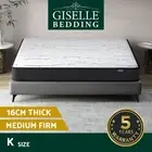 Giselle Bedding 16cm Mattress Tight Top Bed Medium Firm Bonnell Spring King