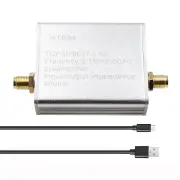 HT004 Full Band Amplifier Preamplifier 100k-6GHz 20dB Gain 5V Ultra-Low Noise 50 Ohm SMA Connector USB Type-C