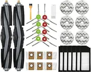 Compatible with Ecovacs Deebot X1 Omni Accesories Robot Vacuum Cleaner Mop Cloth Dust Bag HEPA Filter Main Brush Rag Replaceable Spare Parts (Color : 30pcs-02)