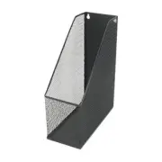 Mesh Steel Deluxe Magazine Rack, Extra Wide Magazine File Holder () 1 Black