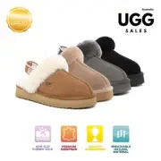 DK® UGG Slipper Strap Sling back Wool Scuff UGG Slide Genuine Australian Scuff