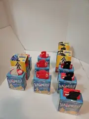All 12 DC Imaginext Slammers Figures Batman Codes Black ABCDEF Red/White ABC New