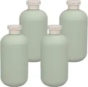 FOMIYES 4pcs Refillable Shampoo and Lotion Bottles Empty Travel Containers with Lids for Liquid Toiletries Lightweight and Sturdy Shampoo Dispenser for Home and Travel
