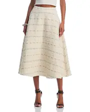 Aqua Tweed Circle Skirt - Exclusive