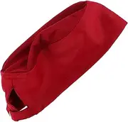 [BESPORTBLE] Chef Cap for Men Women Breathable Polyester Kitchen Hat Sushi Waiter Catering Headband Red